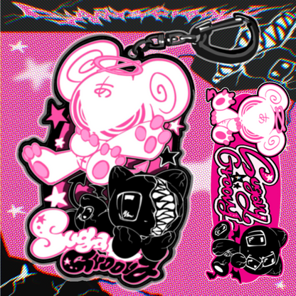 [メタルキーホルダー] A!KUMA×AMATOU Metal Key Holder