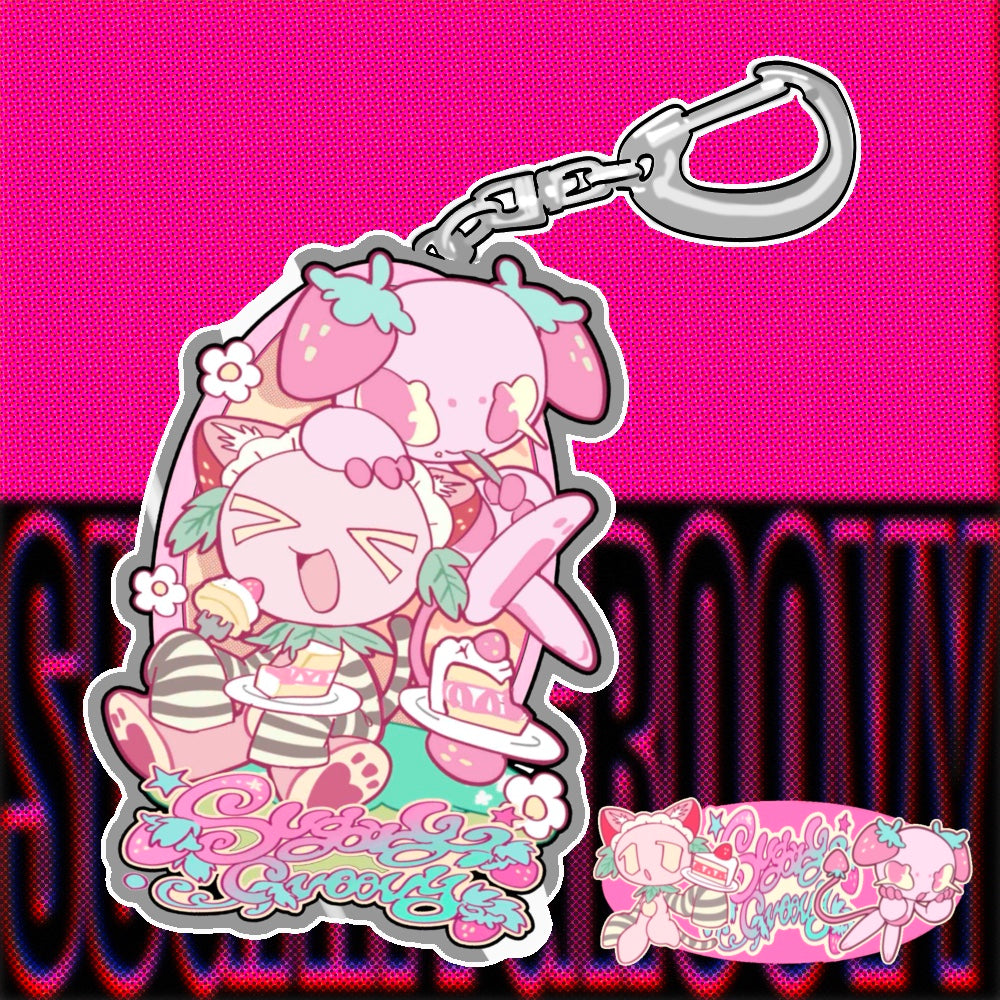 [メタルキーホルダー] ICHIGO×PAFEL Metal Key Holder